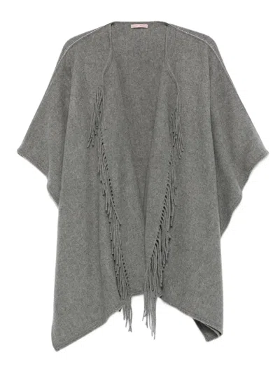 Gaynor-bongard Embellished Fringe Poncho In Multi