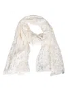 Gaynor-bongard Floral-lace Scarf In Neutral