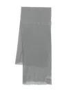 Gaynor-bongard Frayed Cashmere Scarf In Gray