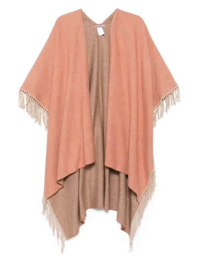 Gaynor-bongard Fringed Cotton Poncho In Multi