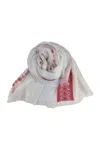 Gaynor-bongard Gaynor Bongard Scarfs White/fuchsia