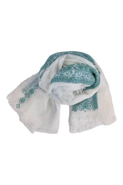 Gaynor-bongard Gaynor Bongard Scarfs White/water Blue