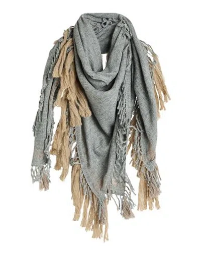 Gaynor-bongard Gaynor Bongard Woman Scarf Grey Size - Wool, Nylon In Gray