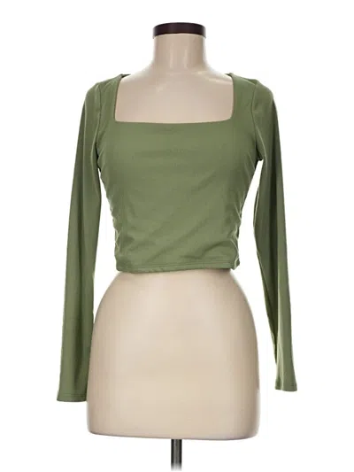 Pre-owned Gaze 3/4 Sleeve T-shirt In Green