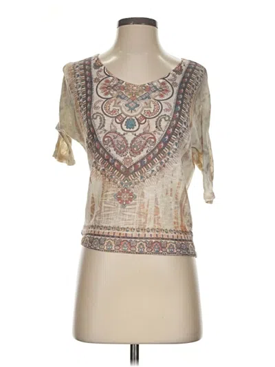 Pre-owned Gaze 3/4 Sleeve T-shirt In Ivory