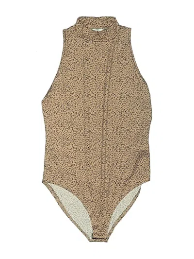 Pre-owned Gaze Bodysuit In Brown