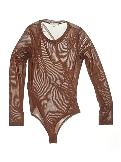 Pre-owned Gaze Bodysuit In Brown