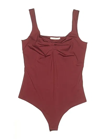 Pre-owned Gaze Bodysuit In Burgundy