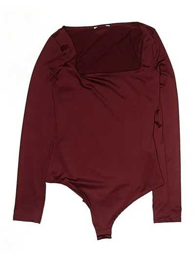 Pre-owned Gaze Bodysuit In Burgundy