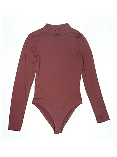 Pre-owned Gaze Bodysuit In Burgundy