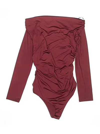 Pre-owned Gaze Bodysuit In Burgundy