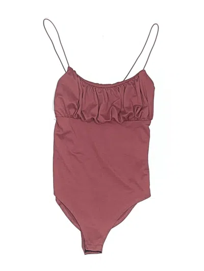 Pre-owned Gaze Bodysuit In Burgundy