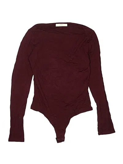 Pre-owned Gaze Bodysuit In Burgundy