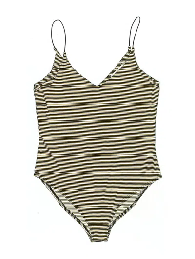Pre-owned Gaze Bodysuit In Gold