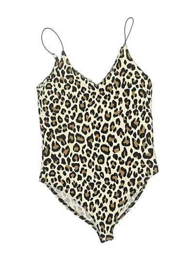 Pre-owned Gaze Bodysuit In Gold