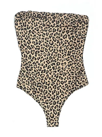 Pre-owned Gaze Bodysuit In Tan