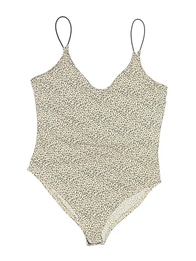 Pre-owned Gaze Bodysuit In Tan
