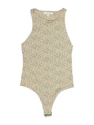 Pre-owned Gaze Bodysuit In Tan