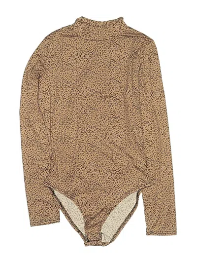 Pre-owned Gaze Bodysuit In Tan