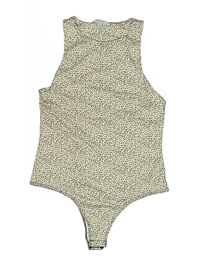 Pre-owned Gaze Bodysuit In Tan