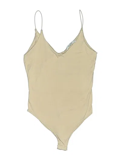 Pre-owned Gaze Bodysuit In Tan