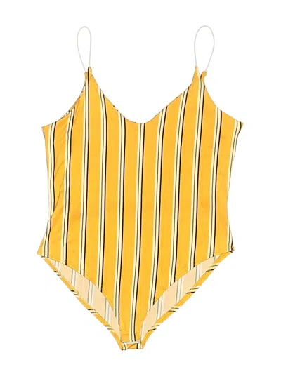 Pre-owned Gaze Bodysuit In Yellow