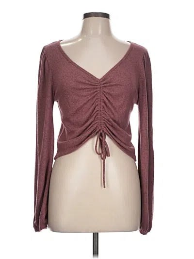 Pre-owned Gaze Cardigan Sweater In Burgundy