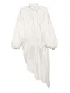 Gaze De Lin Asymmetric Shirt In White
