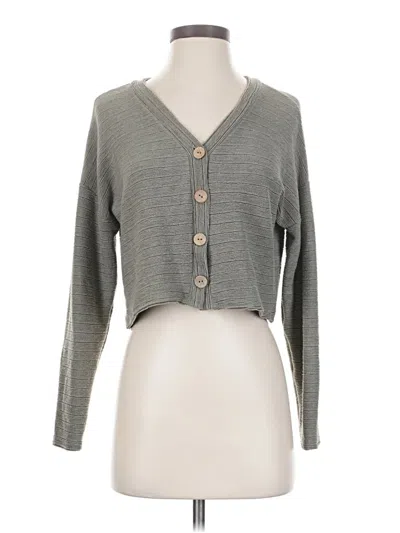 Pre-owned Gaze Long Sleeve Henley Shirt In Gray