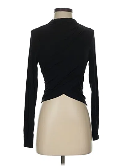 Pre-owned Gaze Long Sleeve Top Black Turtleneck Tops