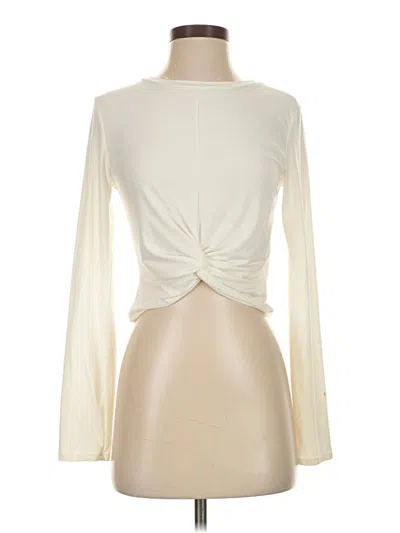 Pre-owned Gaze Long Sleeve Top Ivory Turtleneck Tops In White