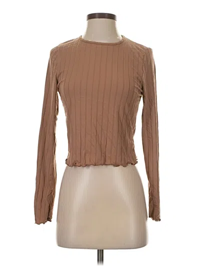 Pre-owned Gaze Long Sleeve T-shirt In Brown