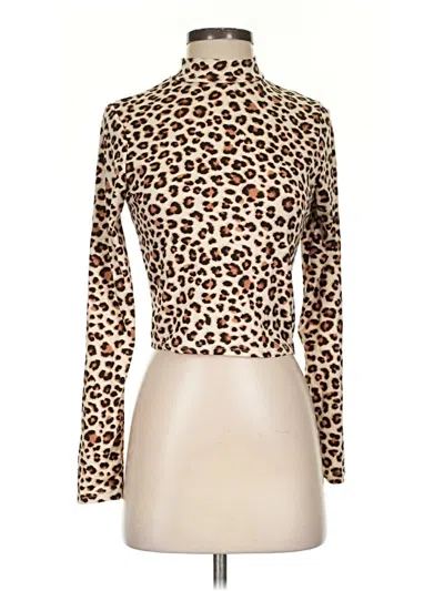 Pre-owned Gaze Long Sleeve Turtleneck In Brown