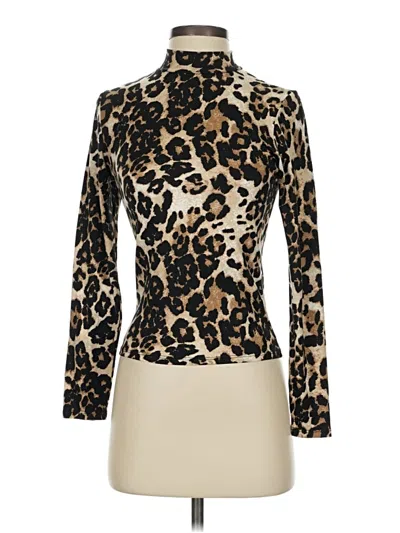 Pre-owned Gaze Long Sleeve Turtleneck In Gold