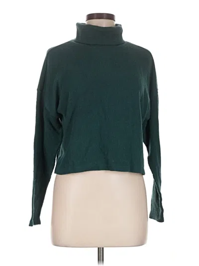 Pre-owned Gaze Long Sleeve Turtleneck In Teal
