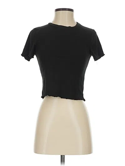 Pre-owned Gaze Short Sleeve Turtleneck In Black