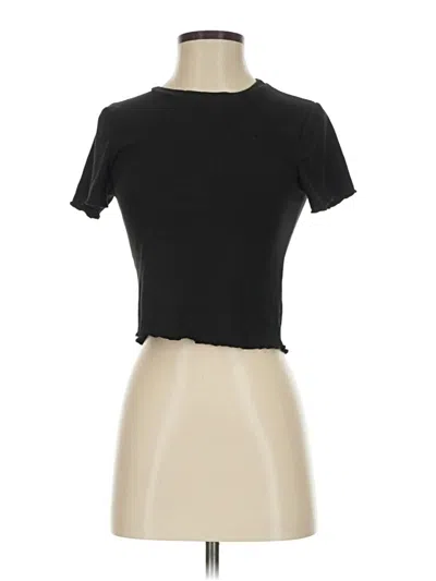Pre-owned Gaze Short Sleeve Turtleneck In Black