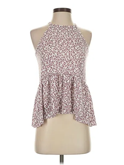 Pre-owned Gaze Sleeveless Blouse In Burgundy