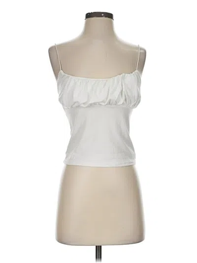 Pre-owned Gaze Sleeveless Blouse In White