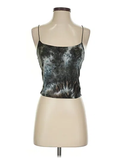 Pre-owned Gaze Sleeveless Top Black Halter Neckline Tops