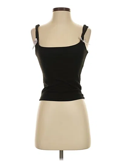 Pre-owned Gaze Sleeveless Top Black Sweetheart Neckline Tops