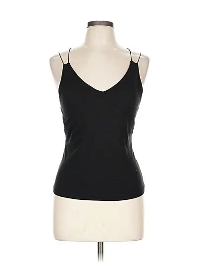 Pre-owned Gaze Tank Top Black Halter Neckline Tops