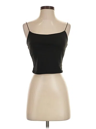 Pre-owned Gaze Tank Top Black Strapless Neckline Tops
