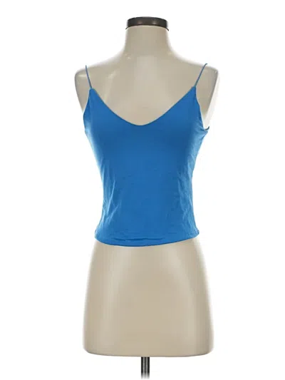 Pre-owned Gaze Tank Top Blue Sweetheart Neckline Tops