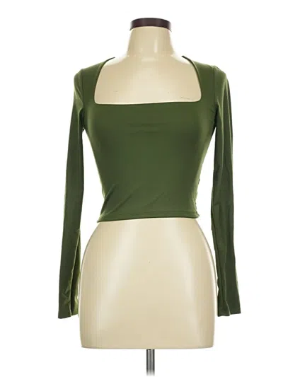 Pre-owned Gaze Tank Top Green Square Neckline Tops