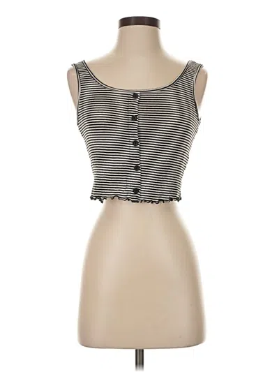 Pre-owned Gaze Tank Top Ivory Strapless Neckline Tops In White