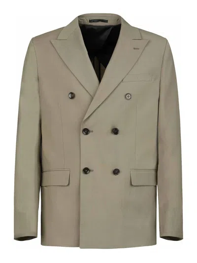 Gazzarrini Beige Wool Blend Suit In Gold