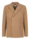 Gazzarrini Double-breasted Blazer In Brown