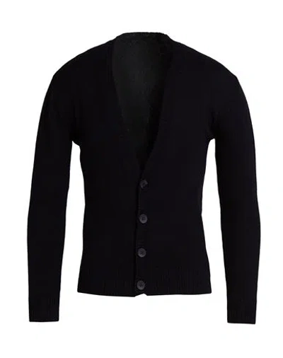 Gazzarrini Man Cardigan Midnight Blue Size L Acrylic, Polyester, Elastane