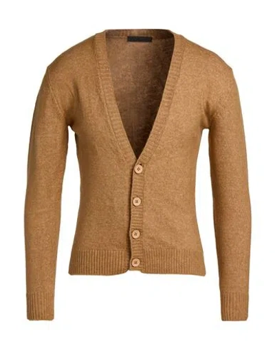 Gazzarrini Man Cardigan Sand Size M Acrylic, Polyester, Elastane In Beige